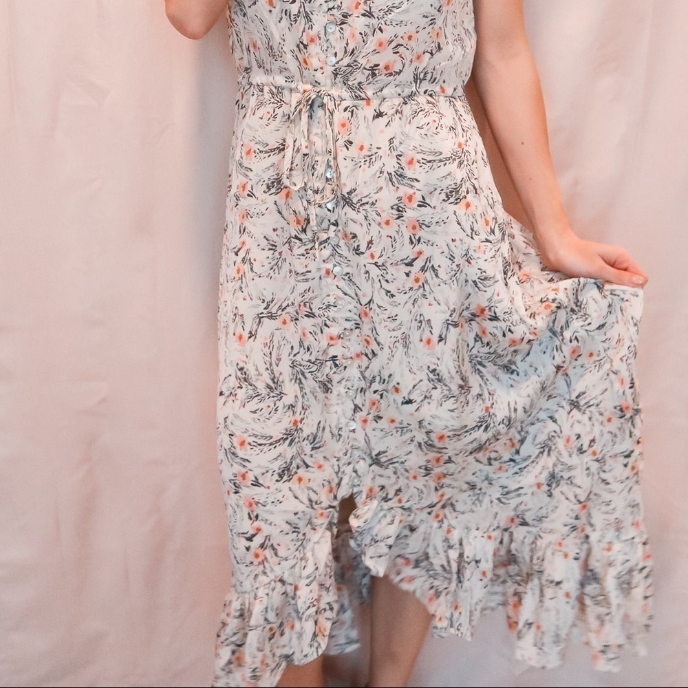 Floral high-low midi dress - Picture 2 of 4